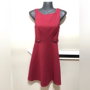 ModCloth 60s Signature A-Line Dress, Maroon, size XXS